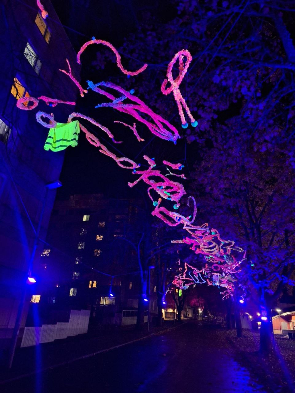 Svetlobna gverila z dvema umetnikoma na festivalu Human Lights na Švedskem